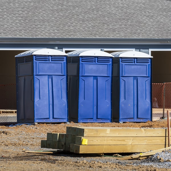 are there any restrictions on where i can place the porta potties during my rental period in Shirley New York